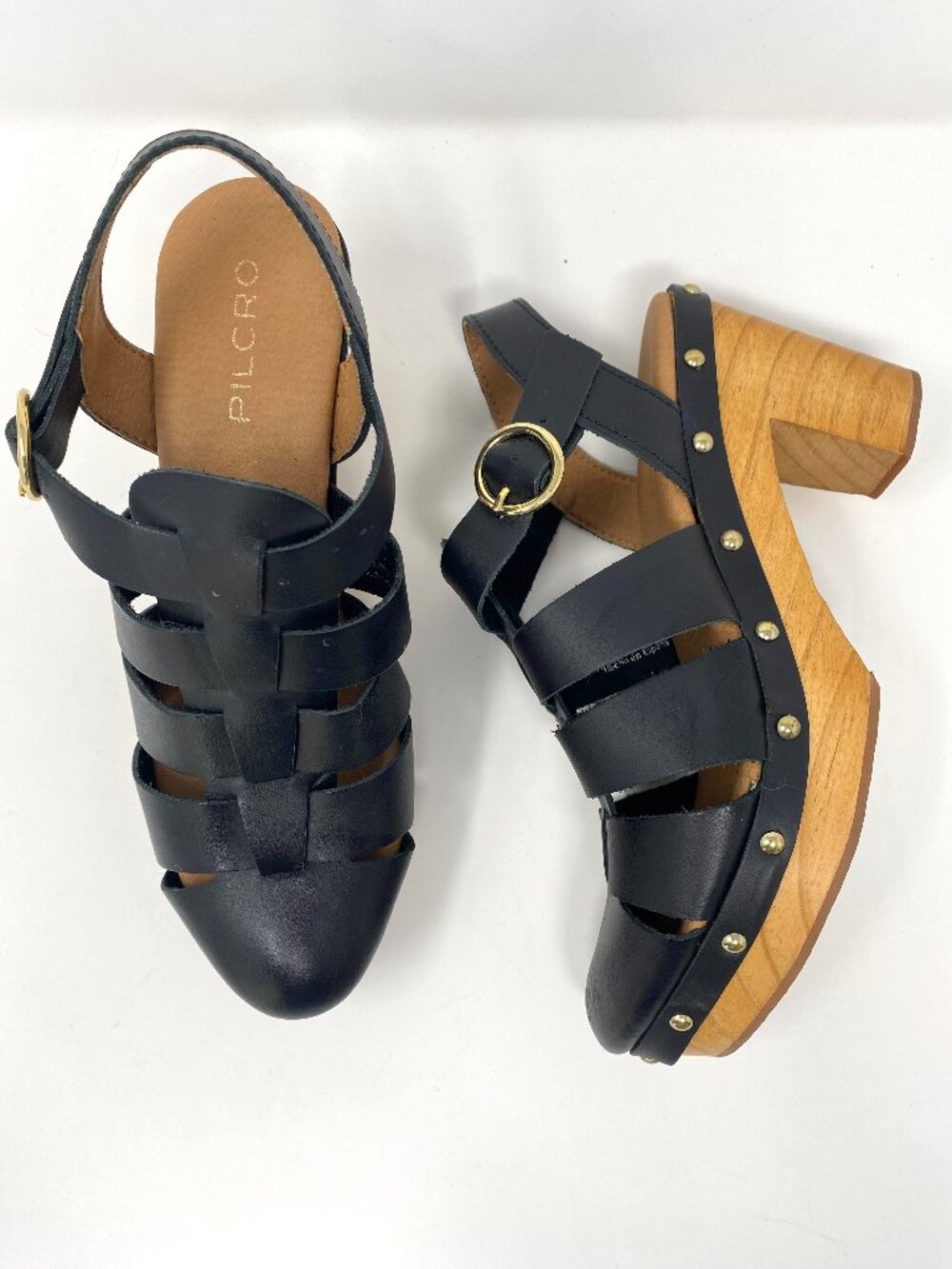 Anthropologie Pilcro Fisherman Clog Heel Sandals 7
